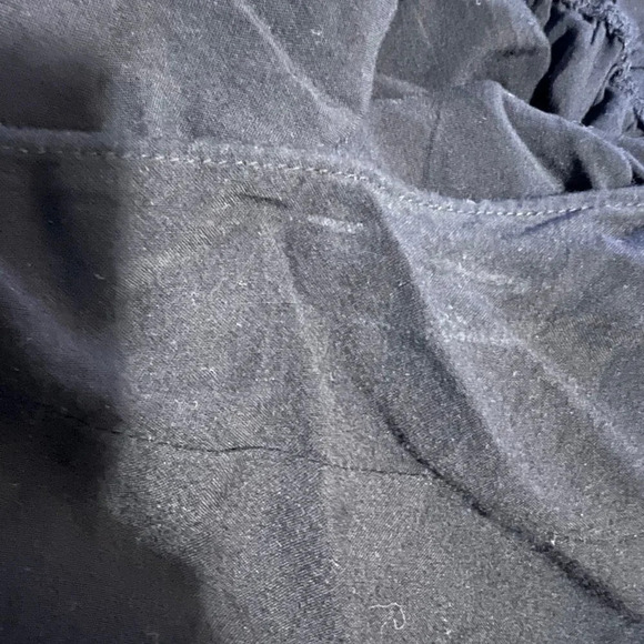 Ava & Viv Black Maxi Dress Size 3X Spaghetti Straps Waist Tie Casual Plain Basic - Picture 7 of 8